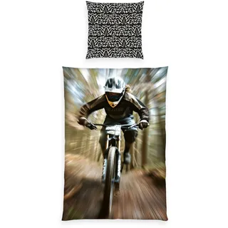 Herding Young Collection Mountainbike Mikrofaser Mehrfarbig 135 x 200 cm + 80 x 80 cm