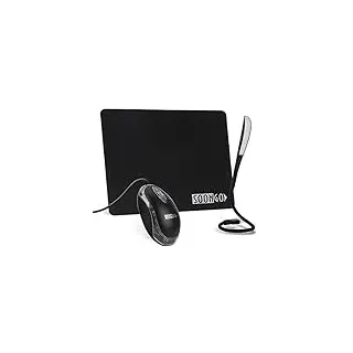 Mini Mouse Pad Kids Mice for Laptop USB LED Light 3 in 1 Gift Combo Mouse Pad Non-Slip Rubber Base USB Reading Lamp with Dimmable Touch Switch and Flexible Gooseneck for Laptop Home Office Travel