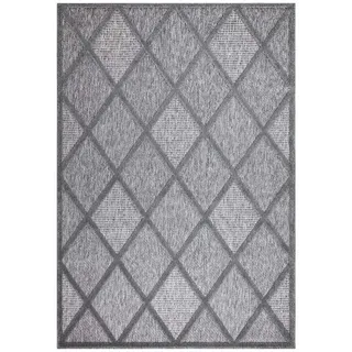 Carpet City »In-& Outdoorteppich Santorini 457, 3D-Effekt, Raute-Look«, rechteckig, 5 mm Höhe, Wetterfest & UV-beständig für Terrasse, Balkon, Küche, Flur,