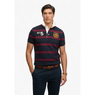 Superdry Double Emblem Rugby blau M