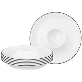 SELTMANN WEIDEN Lido Black Line Eierbecher ø 12,5 cm 6er Set - DS