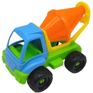 alldoro 60048 - Spielfahrzeug Betonmischer mit beweglicher Mischtrommel | Sandfahrzeug für Kinder | 13,5 cm groß | Spielzeug-Fahrzeug Indoor + Ou...
