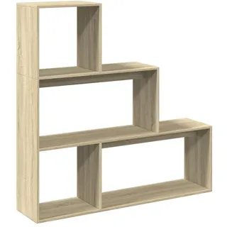 vidaXL Bücherregal 3 Stufen 123 x 29 x 123 cm Braun