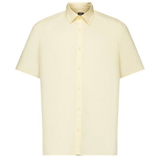 Esprit Collection Businesshemd Kurzärmeliges Button-Down-Hemd gelb XXL