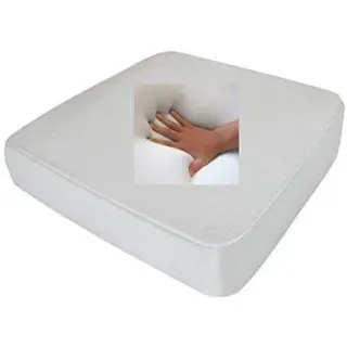 Supply24 since 2004 Orthopädisches Anti Dekubitus Viscoschaum Sitzkissen 40x40x10 cm – Made in Germany | Ergonomisch & druckentlastend | (Weiß, RG 60 (weich) Wasserabweisend weiß)