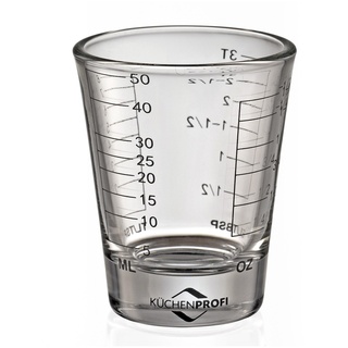 KÜCHENPROFI Mini-Messbecher aus Glas 50 ml