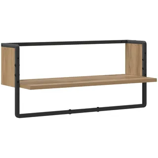 Wandregal Wandhalterung Artisan-eiche 65 X 25 X 30 Cm Metall Pb Vidaxl