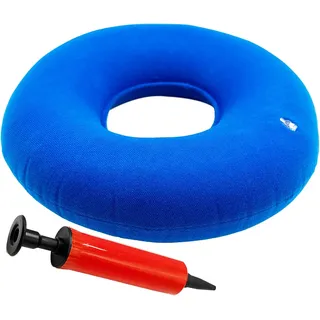 Aufblasbares Ring-sitzkissen, Bequemes Medizinisches Hämorrhoidenkissen, Ergonomisches Rundes Aufblasbares Sitzkissen Mit Pumpe, Donut-förmiges Kissen Für Auto, Reisen, Büro