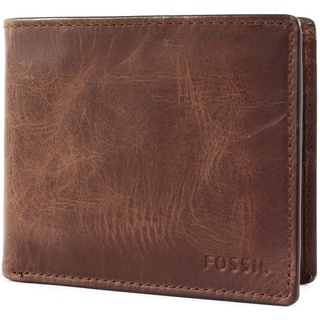 Fossil Brieftasche für Herren Derrick, Leder Bifold braun 11,43 cm L x 1,9 cm B x 8,89 cm H ML3771200