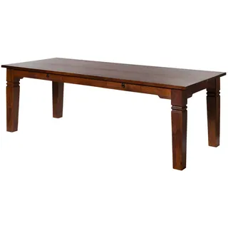 MASSIVMOEBEL24.DE Oxford 260 x 76 x 100 cm nougat lackiert