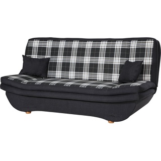 Fun Möbel Schlafsofa Schlafsofa KANDY Stoff / Kunstleder, 1 Teile, Mit Schlaffunktion grau