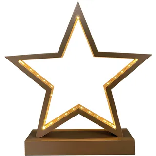 CASARIA LED Leuchtstern Braun