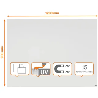 NOBO Infinity Whiteboard 120 x 90 cm Blau/Weiß