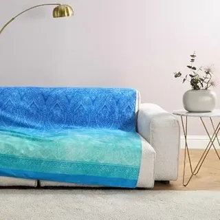 Bassetti Kerala Granfoulard-Tuch aus 100% Baumwolle in der Farbe Blau B1 Maße: 350x270 cm - 9332319
