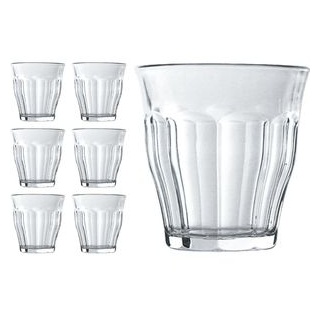 Duralex Trinkgläser Picardie, Becher, 250ml, 6 Stück