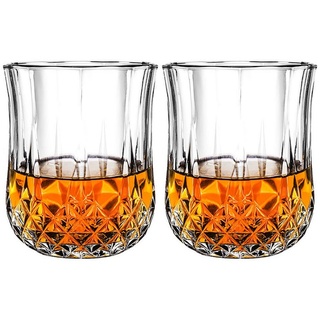 ErbseT Whiskyglas Whiskey Gläser 2er Set, Cocktail Gläser,Bar Gläser,210ml,Felsen Gläser
