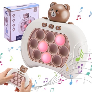 Towwoo Quick Push Spiel v2.0, Pop It Fidget Elektronisches Sensorspiel Silikon Spielzeug für Jungen Mädchen, Einzigartige Puzzle Pop Bubble Game Machine Geschenk für Kinder und Erwachsene (E)