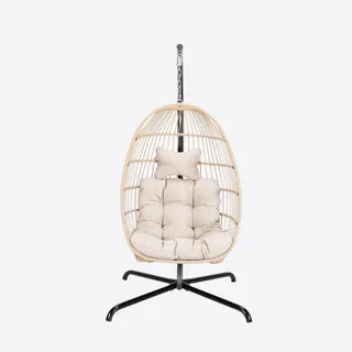 Home Deluxe Hängesessel Loma 1-Sitzer Beige