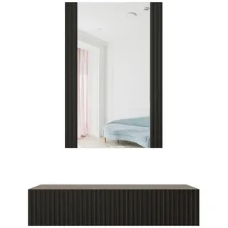 Cama Meble Schminktisch PAFOS Spiegel 80 x 41,6 x 100 cm schwarz