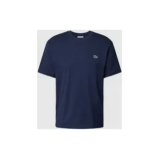 T-Shirt mit Logo-Detail Modell 'BASIC ON', Marine, S