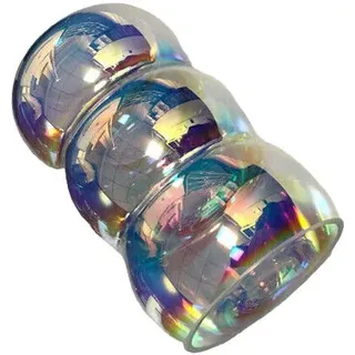 Paulmann Lampenschirm E14 Öffnung ca. 3 cm Wobble Dichroic Glas Ersatzglas, Schirm, Ersatzschirm