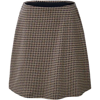 Tchibo - Sweatrock mit Hahnentritt-Jacquard - Damen - Gr. XL - schwarz/jacquard
