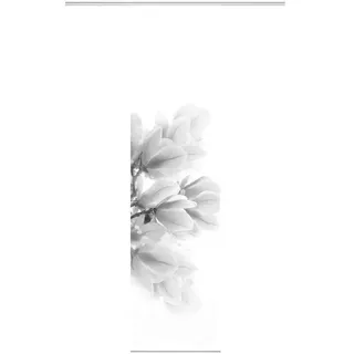 Flächenvorhang Kessi, Grau, Textil, Blume, 60x245 cm, mit Paneelwagen, Wohntextilien, Gardinen & Vorhänge, Schiebegardinen