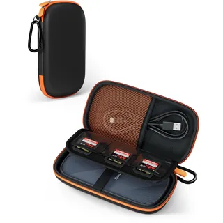 ProCase Festplattentasche für SanDisk Extreme Pro USB4 -Schwarz | Robuste EVA‐Hülle, zuverlässiger Schutz für Ihre USB4‐SSD