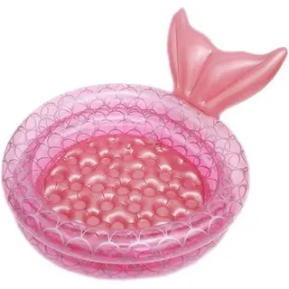 Aufblasbarer, Runder Pool (150 Cm Durchmesser) Für Erwachsene, Familienpool Zum Aufstellen Im Garten