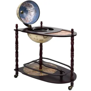 vidaXL Globus-Bartisch Eukalyptusholz Grün Freistehend Modell 1