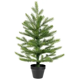 Kaemingk Künstlicher Weihnachtsbaum, Tannenbaum künstlich im Topf 60cm Grün grün