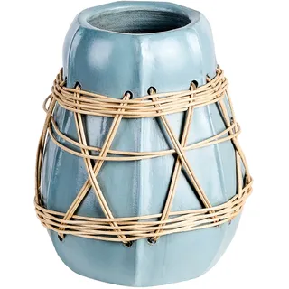 Beliani Dekovase Kamering Blau 27 cm
