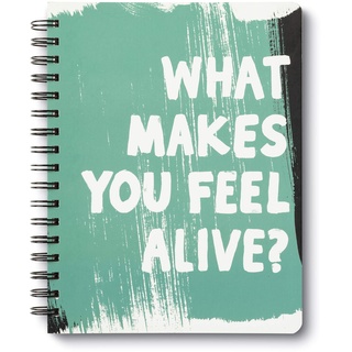 Compendium Spiral-Notizbuch – Was lässt Sie sich lebendig fühlen? — Ein Designer-Spiral-Notizbuch mit 192 linierten Seiten, liniert, 18 cm B x 24 cm H