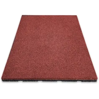 Floordirekt Fallschutzmatte 50 x 50 x 3,5 cm Rot