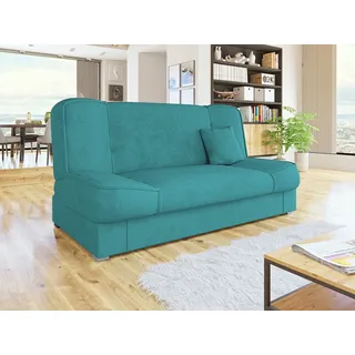 Mirjan24 Schlafsofa Gabi 3-Sitzer Blau