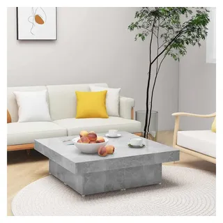 vidaXL Couchtisch Betongrau Holzwerkstoff 90 x 90 x 28 cm
