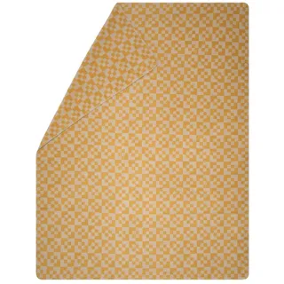 David Fussenegger Savona 'Geflecht' Kuscheldecke 150 x 200 cm Gelb/Gold