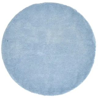 Tom Tailor Shaggy Teppich Cozy Hochflorteppich Ø 140 cm Blau