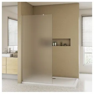 duschspa Duschwand 10mm Milchglas Duschkabine Duschwand Duschtrennwand Walk in Dusche, Einscheibensicherheitsglas, Sicherheitsglas, (Set), Milchglas 70 cm x 200 cm x 1,00 cm
