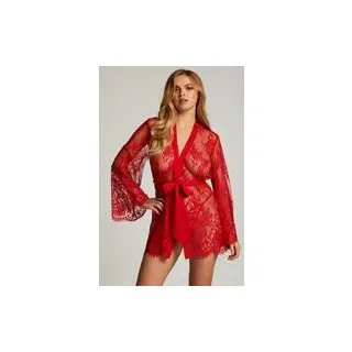 Hunkemöller Kimono Lace Isabelle Rot, XS/S