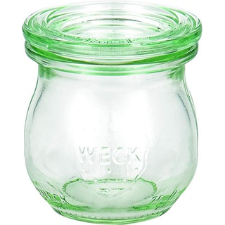 WECK Einmachglas Weck Einmachgläser Tulpenglas 75 ml mit Deckel Klammer Gummi 12