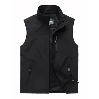 Herren Westen Herren Jacke ärmellose Weste Frühling Sommer Herbst Freizeit Reisen Wandern Arbeitsweste Multi-Taschen Weste Weste - 6XL