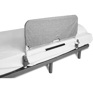 KMINA Bettgitter Rausfallschutz Faltbar, Verstellbare Aufstehhilfe Bett für Senioren und Erwachsene, Stabiles Bettschutzgitter Klappbar für Boxspringbett und Standardbetten, Stahlrahmen bis 113 kg