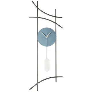 Wallity Wanduhr 100% METAL, 75 x 30 cm N1114 blau