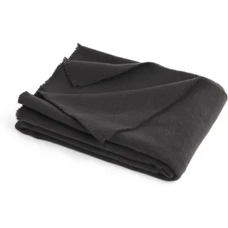 HAY Mono Plaid 130 x 180 cm Grau/Schwarz