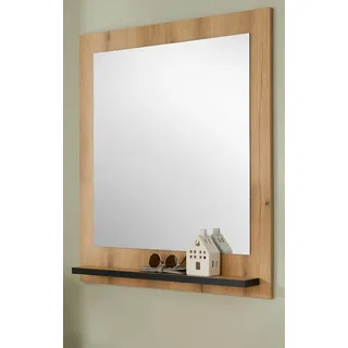 Furn.Design Garderobenspiegel Design-D (Wandspiegel in Evoke Eiche Dekor, 79 x 89 cm), mit Ablage