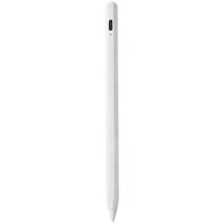 REDOM Eingabestift Stift Stylus Pen Touchstift Pencil Touchscreen Apple iPad universal (Doppelsystem Apple und Android, Hochpräzise Handflächenerkennung Neigungsempfindlich) Magnetisches Pen Kompatibel iPad iPad Pro iPad Mini iPad Air Android weiß