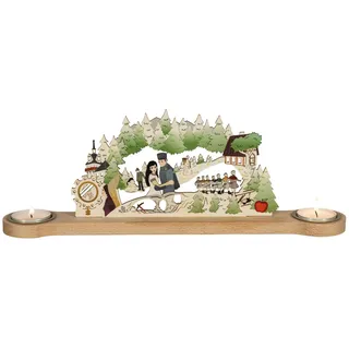 Saico GmbH Seiffen Lichterbogen Lichterbogen Mini-Lichterbogen "DEFA-Schneewittchen" bunt mit bunt