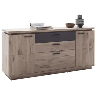MCA Furniture Sideboard MODENA in Viking Oak Nachbildung/Absatz anthrazit