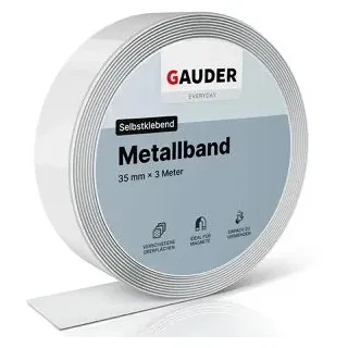 Gauder Metallband selbstklebend 1mm Stärke, 35 mm) x 3 m
